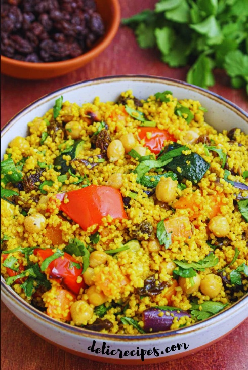 Moroccan Vegetable Couscous, A Symphony of Flavors and Colors for new the year 2024