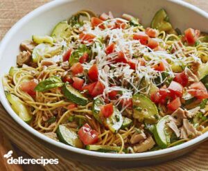 Spaghettini With Raw Tuna and Zucchini Recipe