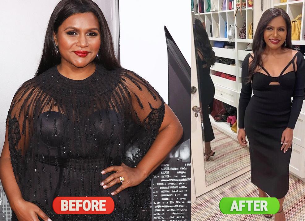 Mindy kaling weight loss before and after